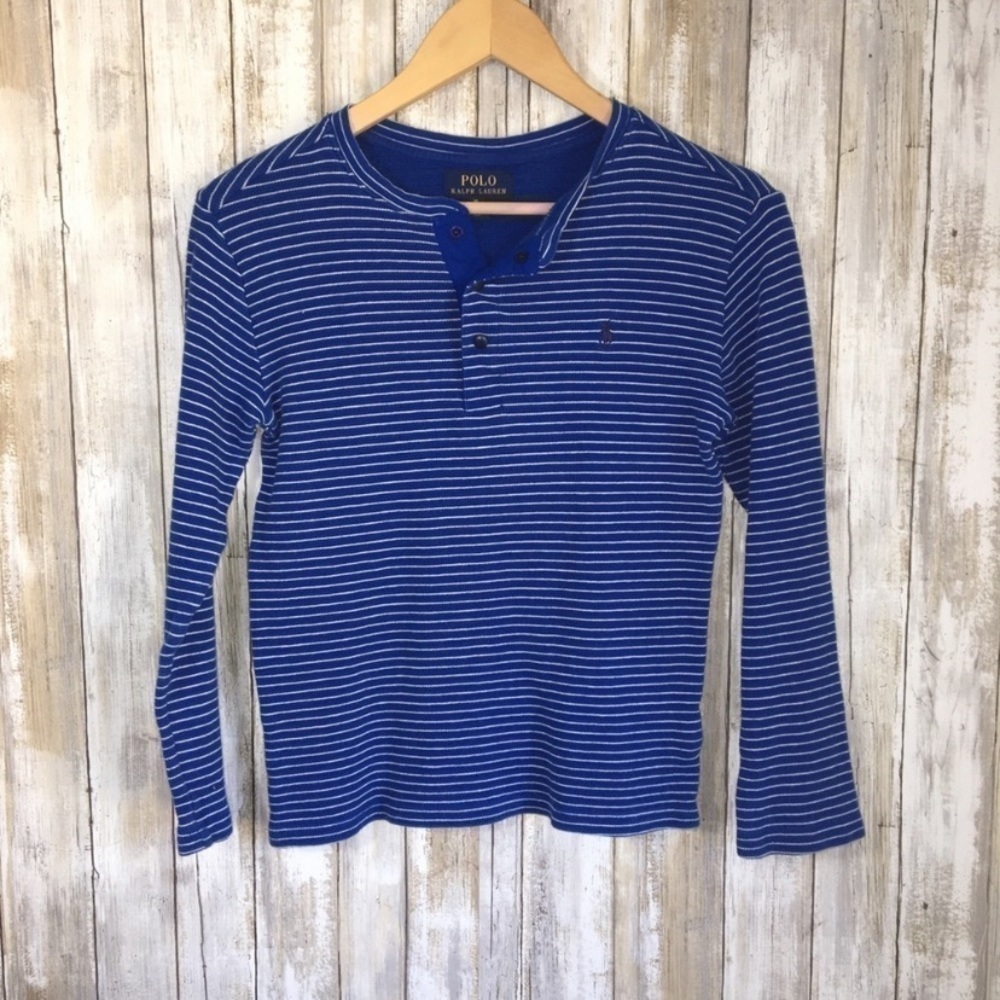Kids Polo Ralph Lauren Blue Striped Sweater - Picture 1 of 5